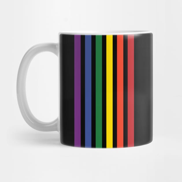 Pride Rainbow Flag Vertical Stripes by McNutt